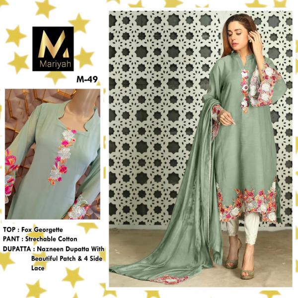 Mariyah M 48 Georgette Wear Designer Ready Made Collection